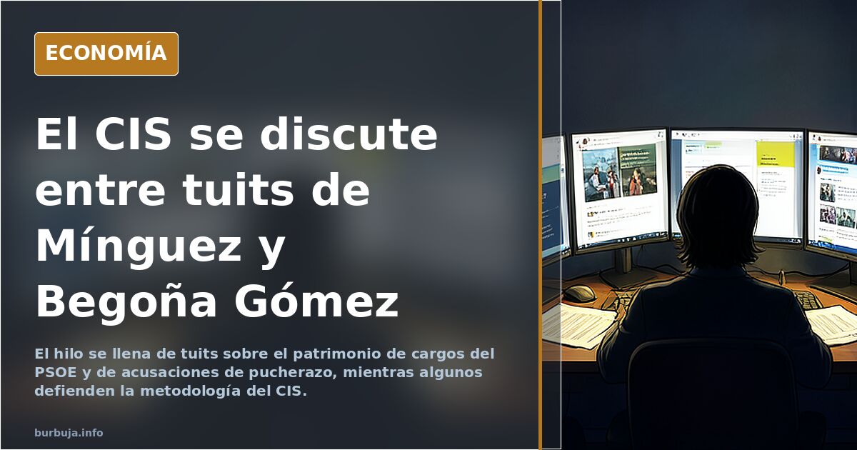 El CIS se discute entre tuits de Mínguez y Begoña Gómez