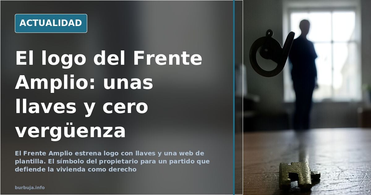 Frente Amplio estrena logo y web: llaves, dominio .info y cero presupuesto
