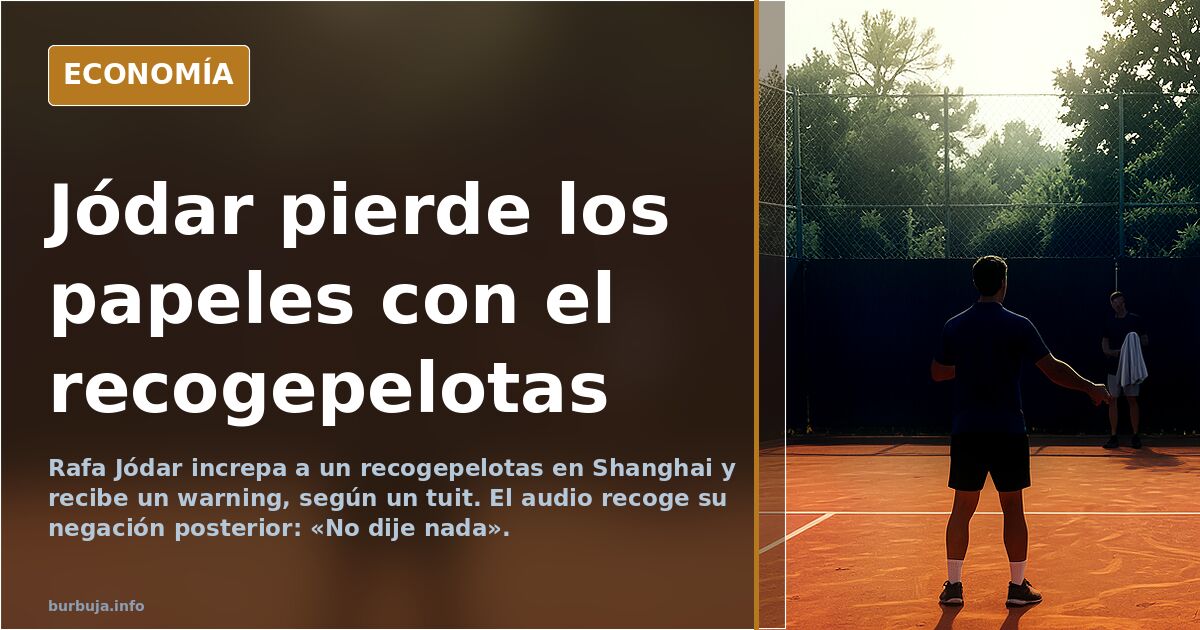 Rafa Jódar: la toalla, el grito y la doble moral del tenis