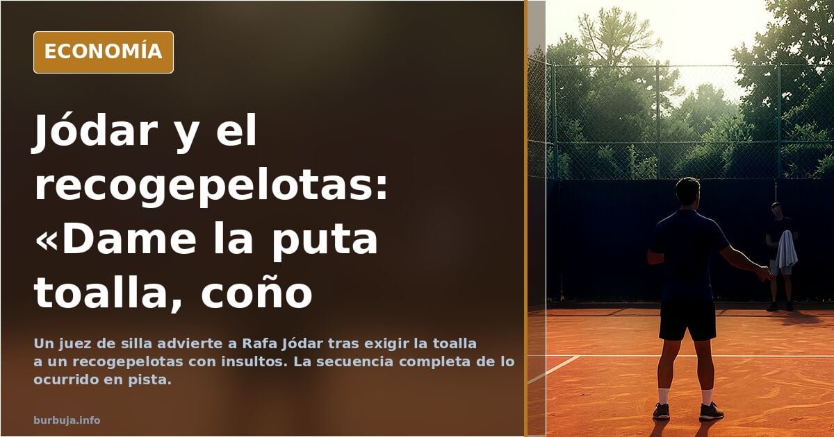 Rafa Jódar y el recogepelotas: tensión en el partido