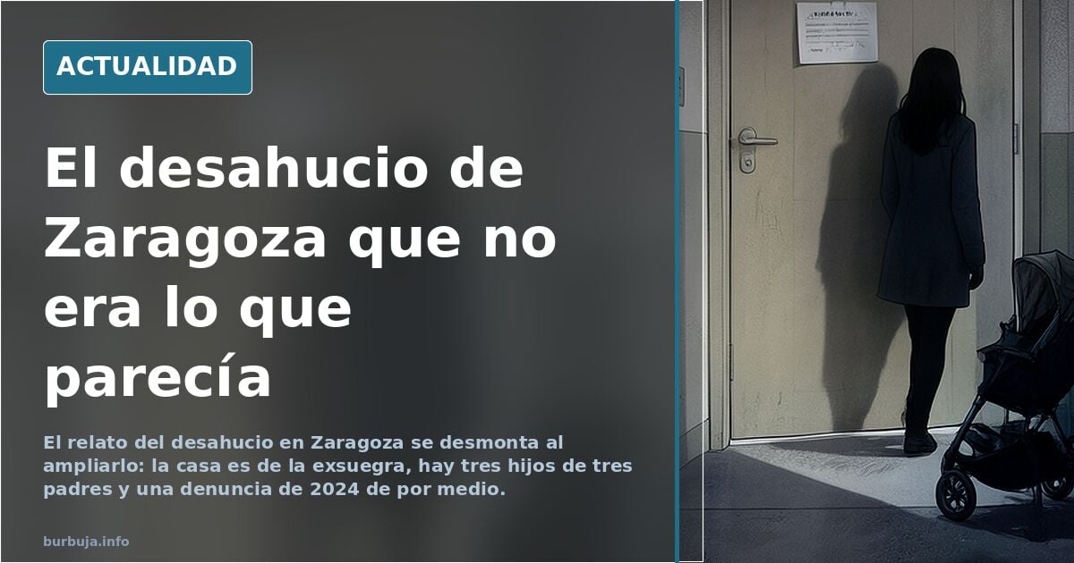 Zaragoza: un foro reconstruye el caso del desahucio