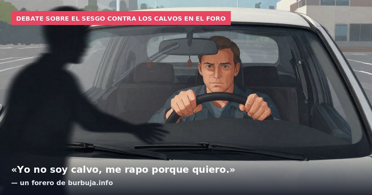 Debate sobre el sesgo contra los calvos en el foro: «Yo no soy calvo, me rapo porque quiero.» — un forero de burbuja.info