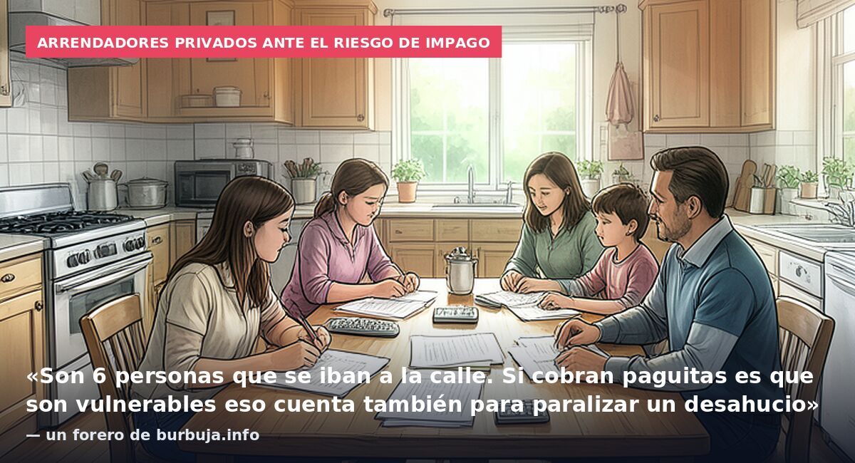 Paralizado el desahucio de una familia con cinco hijos