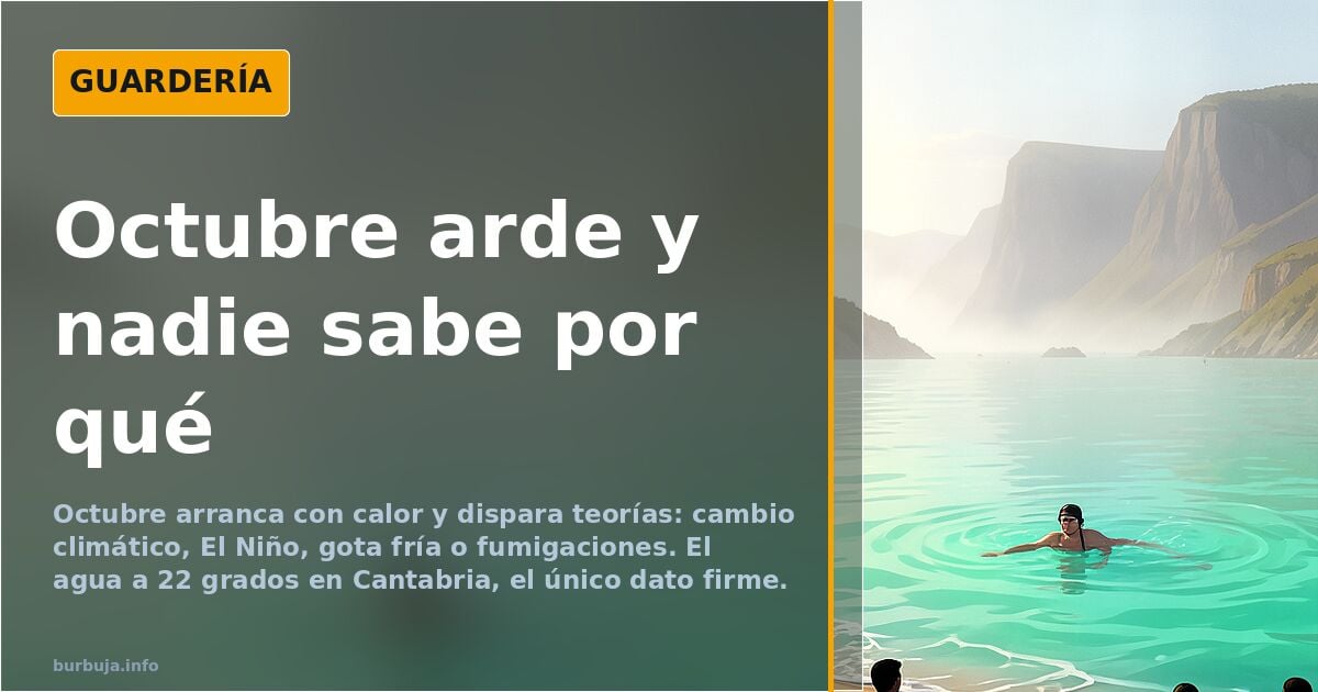 Octubre arranca con calor y aviva el debate sobre el clima