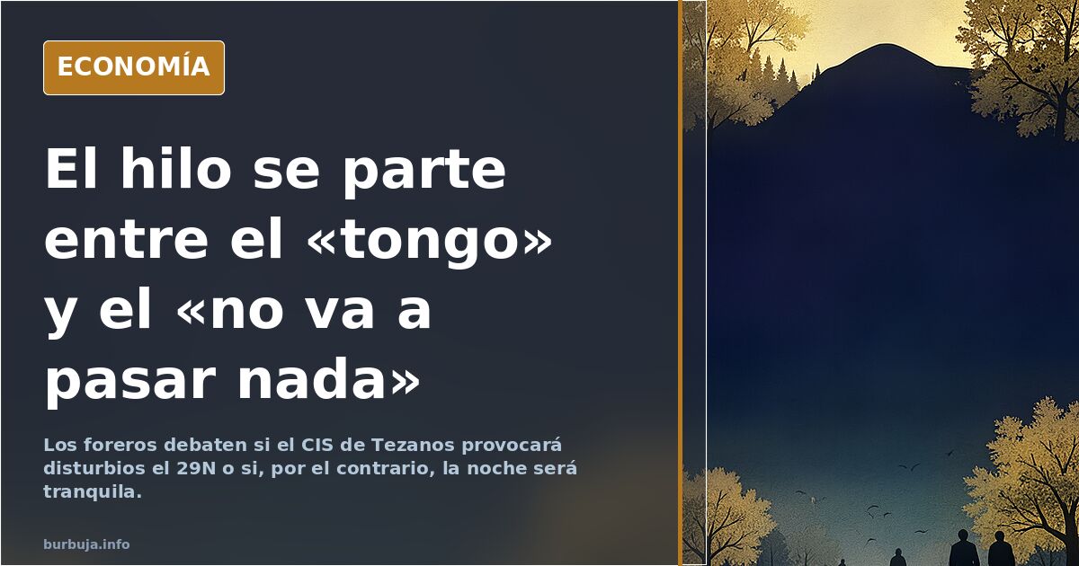 El hilo se parte entre el «tongo» y el «no va a pasar nada»