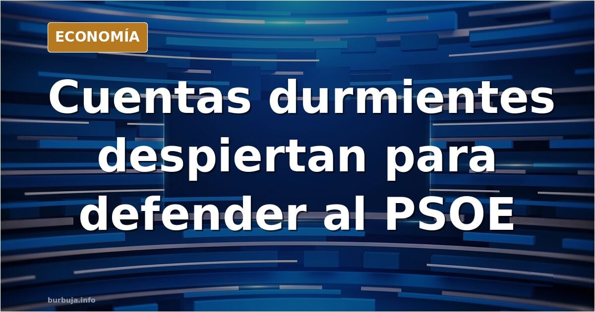 Ilustración editorial de cuentas digitales inactivas que se activan antes de unas elecciones para difundir propaganda polític