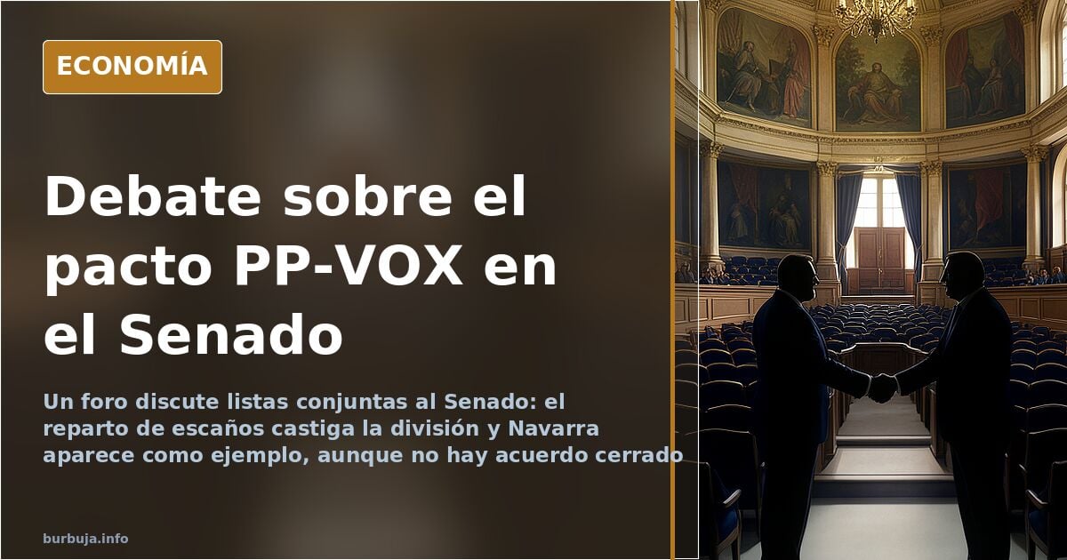 Debate sobre un posible pacto PP-VOX en el Senado