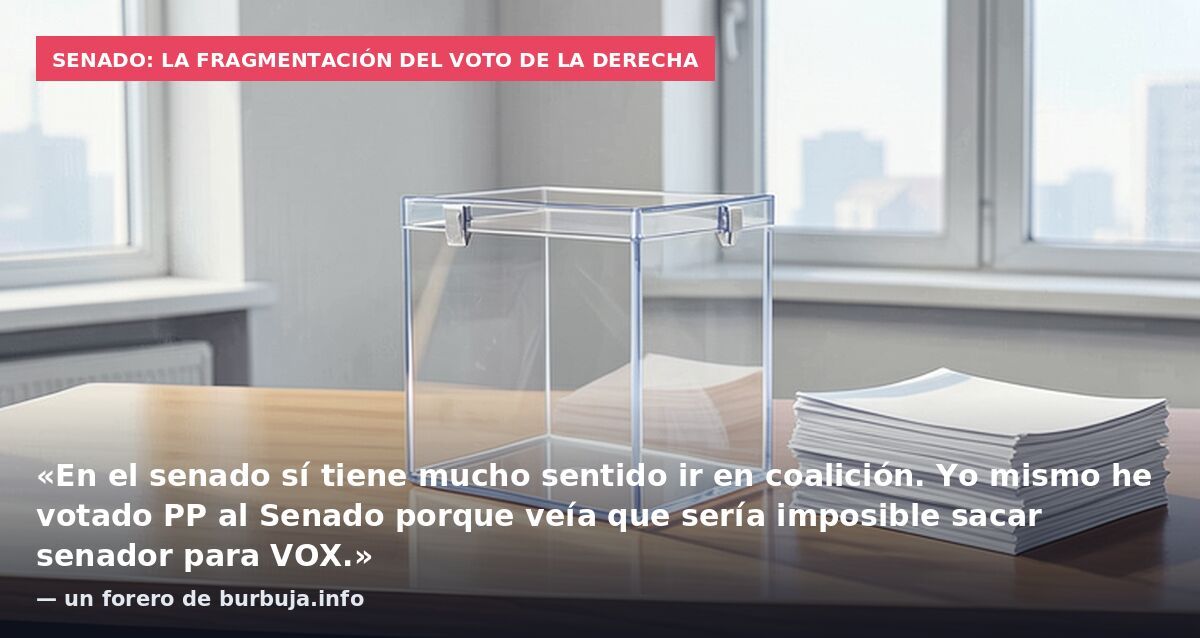 PP y VOX podrían unirse en listas conjuntas en el Senado