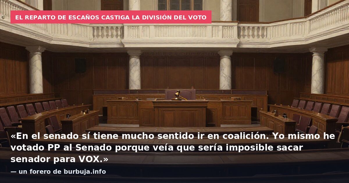 PP y VOX podrían unirse en listas conjuntas en el Senado