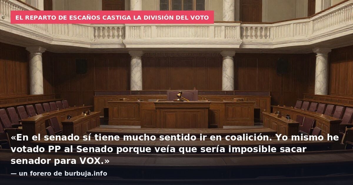 PP y VOX podrían unirse en listas conjuntas en el Senado