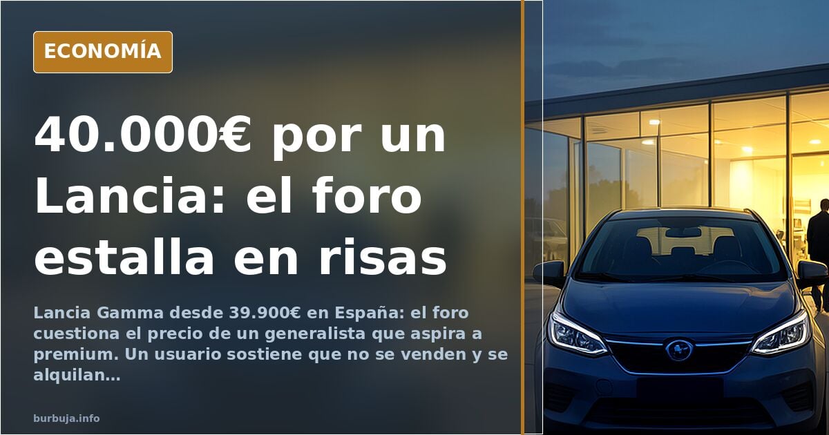 Lancia Gamma desde 39.900€: el foro cuestiona el precio
