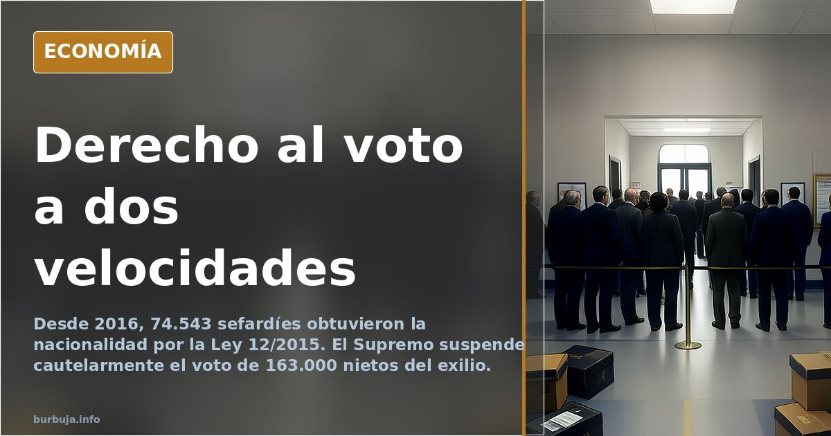 Derecho al voto a dos velocidades