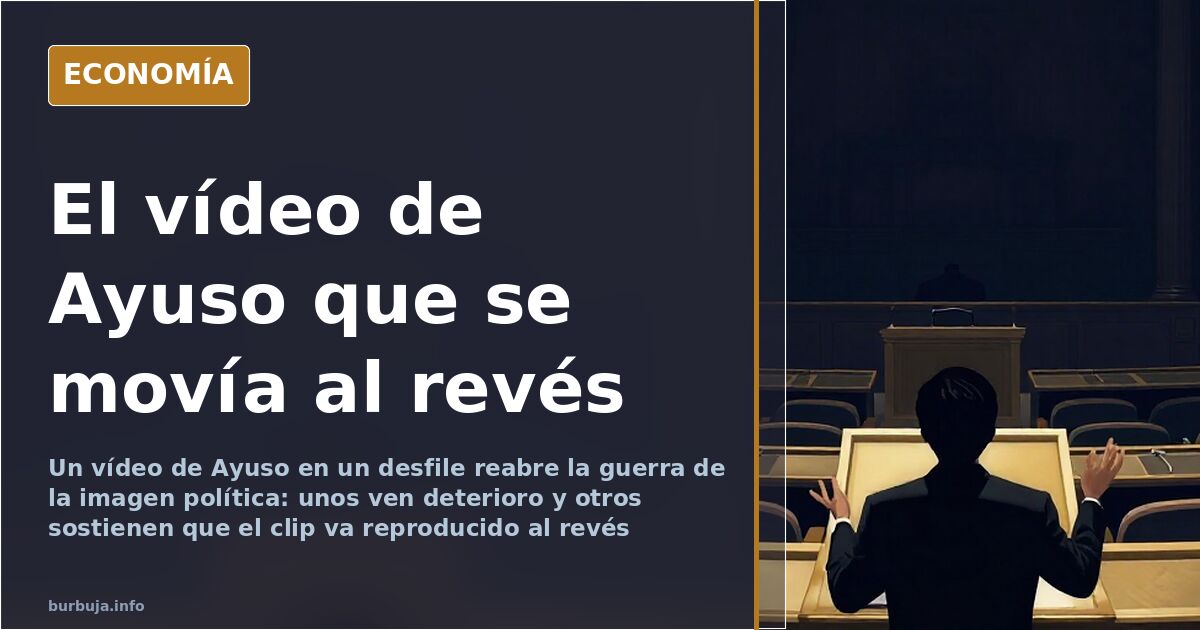 Ayuso y el vídeo del desfile: la batuta que va al revés