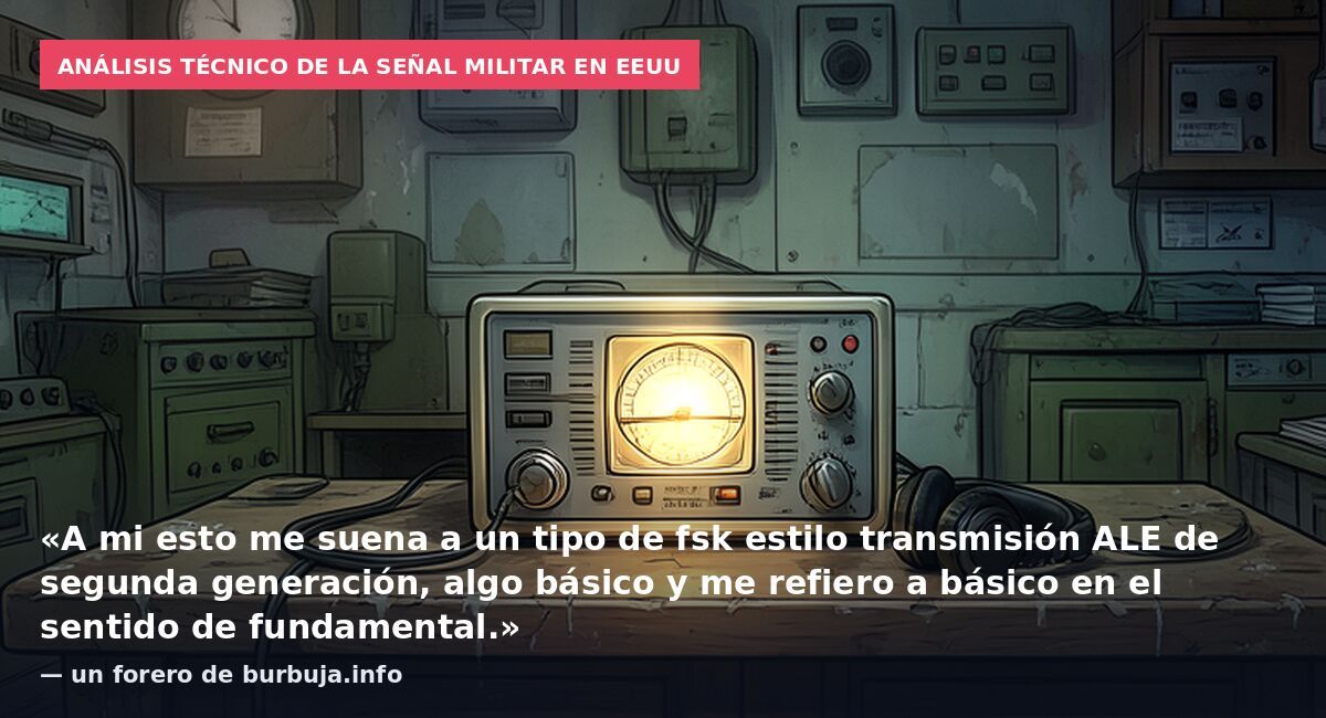 Emisión de radio en onda corta en el ejército de EEUU; es muy preocupante