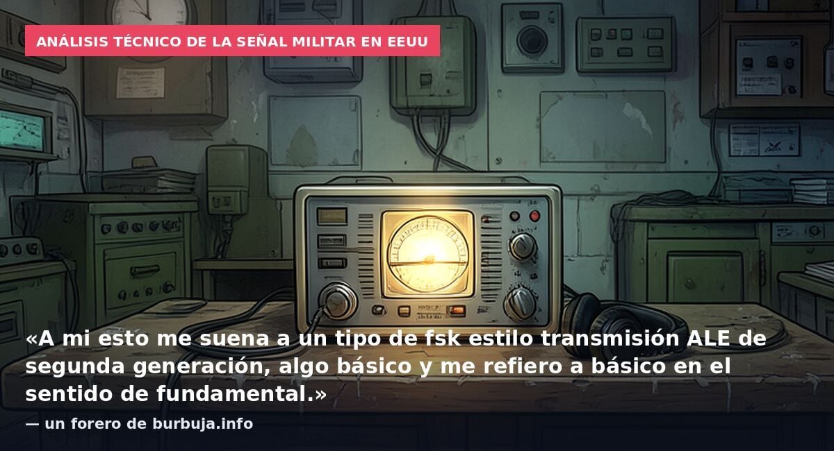 Emisión de radio en onda corta en el ejército de EEUU; es muy preocupante