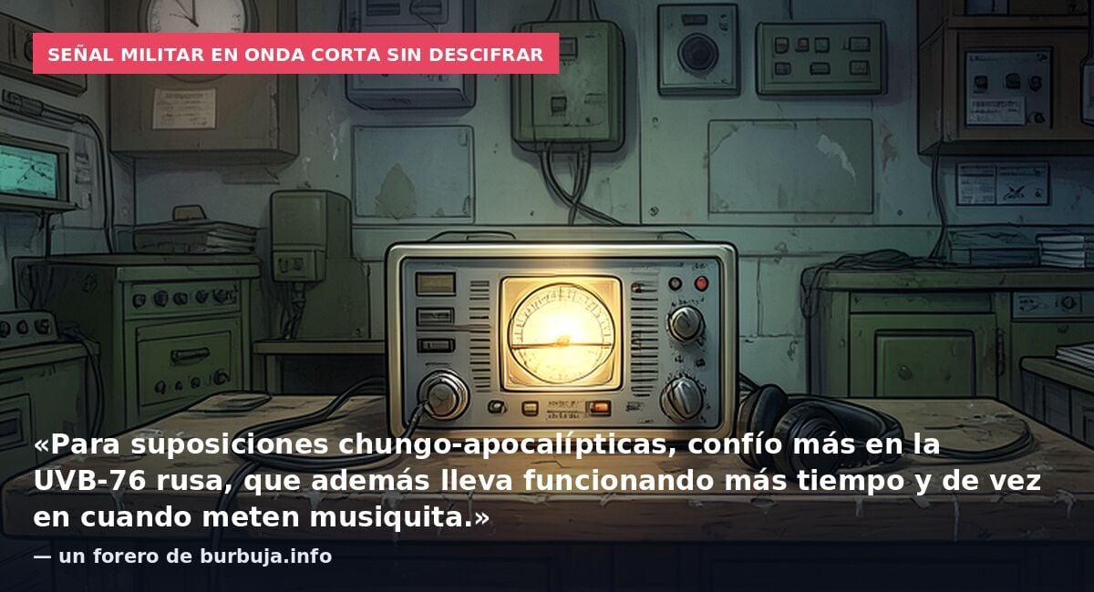 Emisión de radio en onda corta en el ejército de EEUU; es muy preocupante