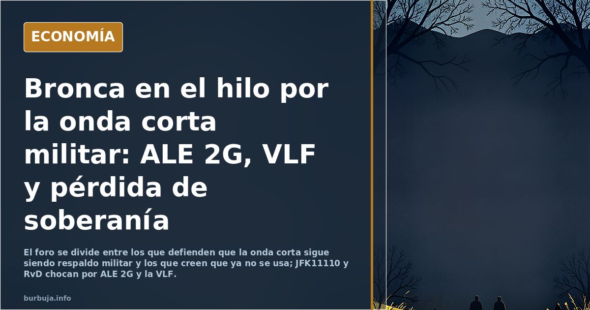 Emisión de radio en onda corta en el ejército de EEUU; es muy preocupante