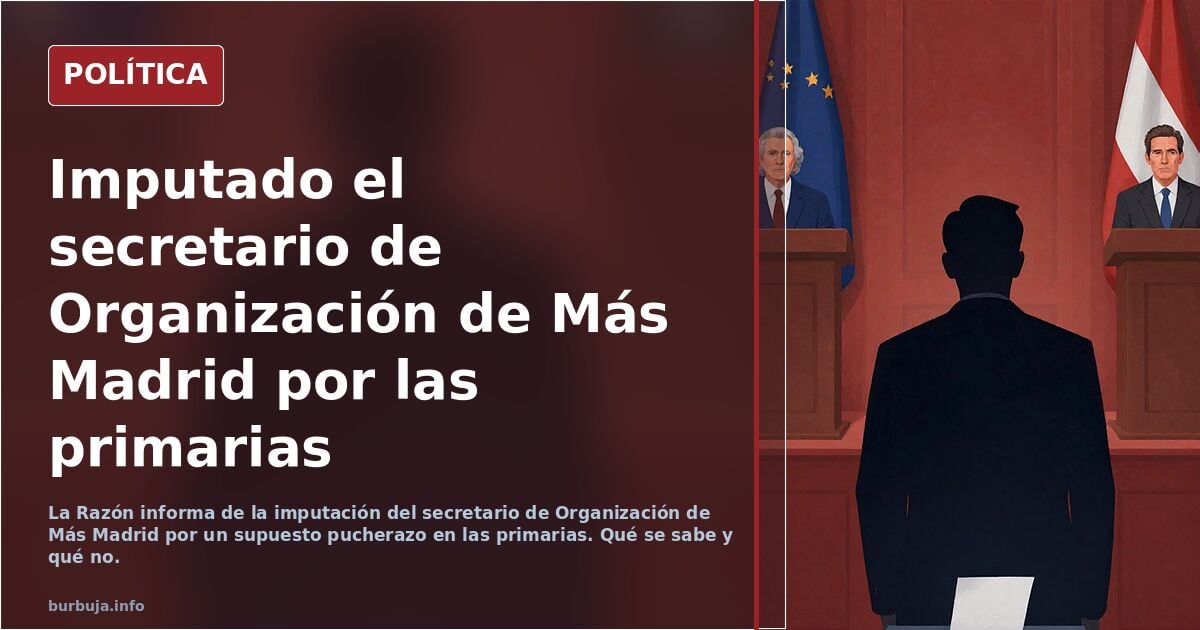 Imputado el secretario de Organización de Más Madrid por un supuesto pucherazo en las primarias
