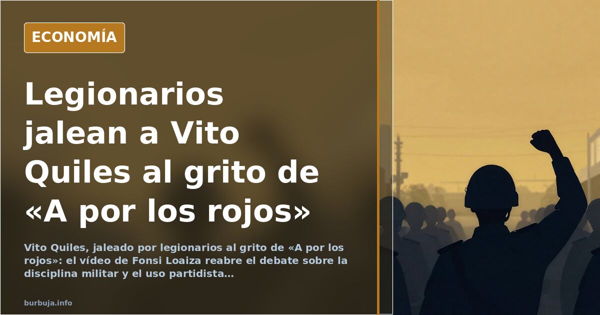 Vito Quiles, jaleado por legionarios al grito de «A por los rojos»
