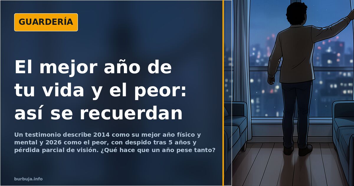 El mejor/peor año de vuestra vida?