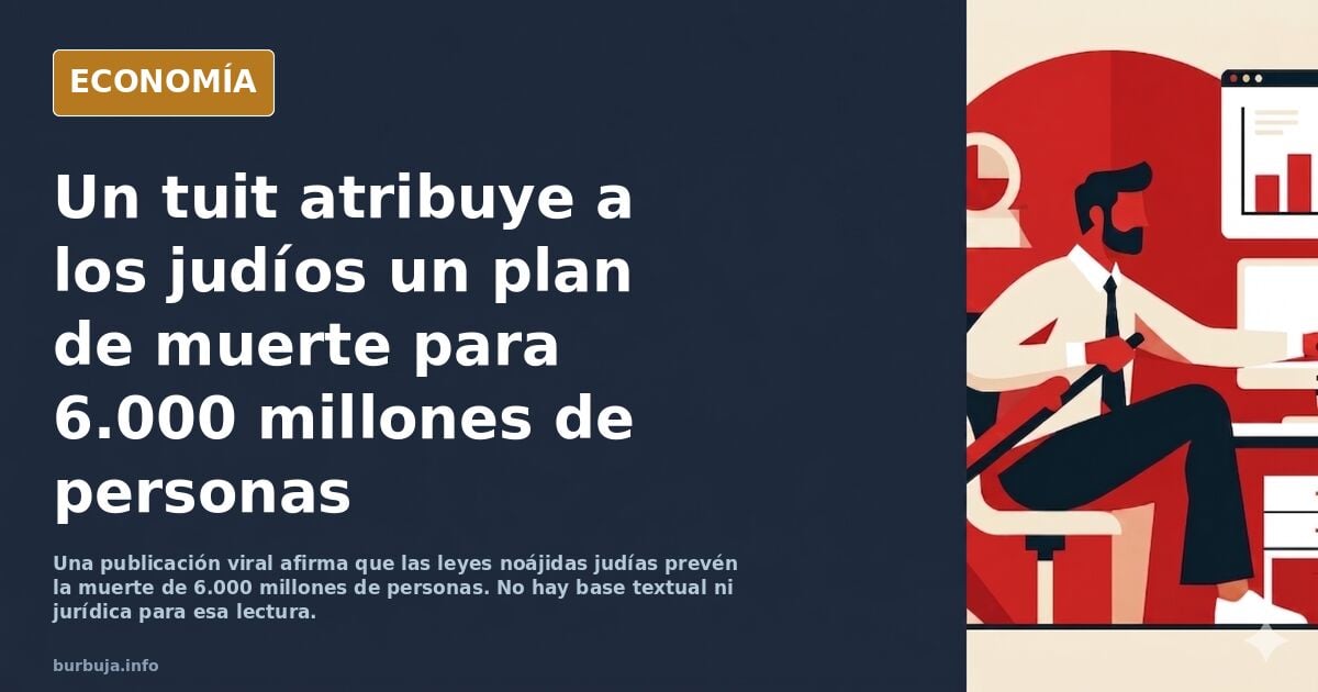 Los Noahide Laws judios : "6 mil millones de goyims necesitan morir"