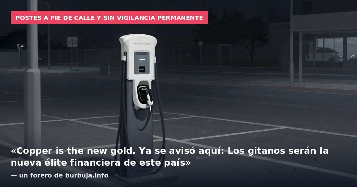 Emprendedores y cobre: robos en cargadores de coches eléctricos