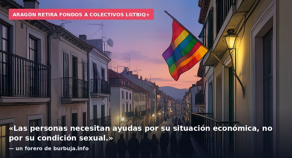 Vox elimina ayudas específicas para personas LGTBIQ+ y sus familias en Aragón