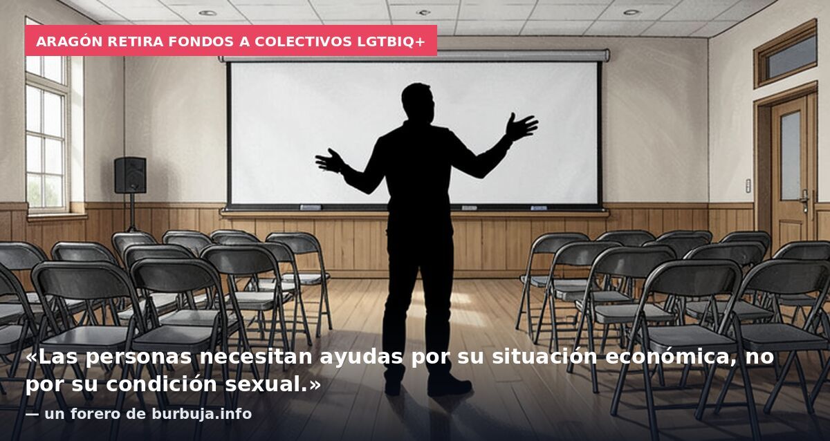 Vox elimina ayudas específicas para personas LGTBIQ+ y sus familias en Aragón