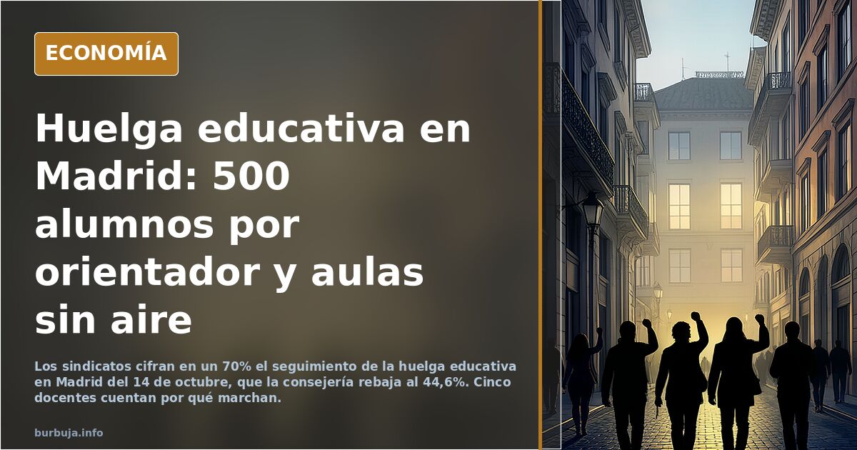 Las voces de la huelga educativa en Madrid: “Nuestro trabajo es un carrusel de bajas por ansiedad” :(