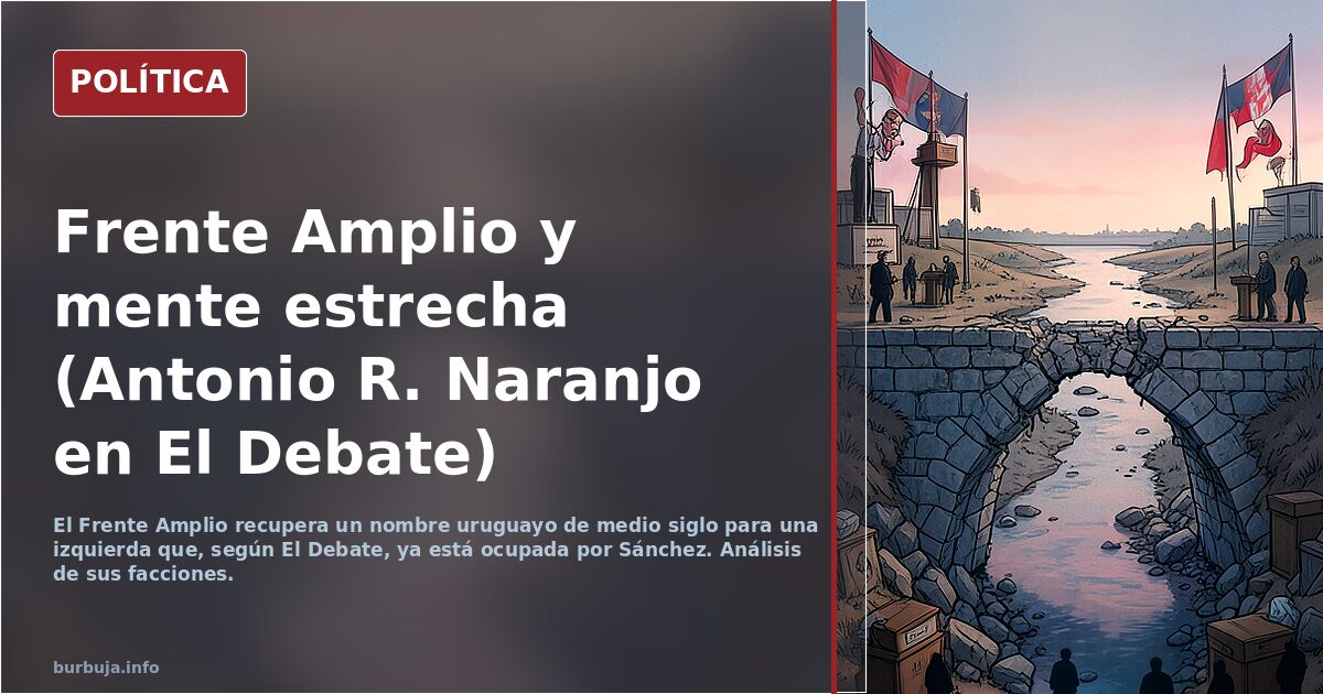 Frente Amplio y mente estrecha (Antonio R. Naranjo en El Debate)