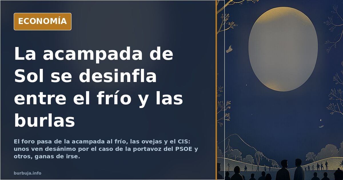 Los acampados de Sol por la vivienda empiezan a plantear la "desacampada"