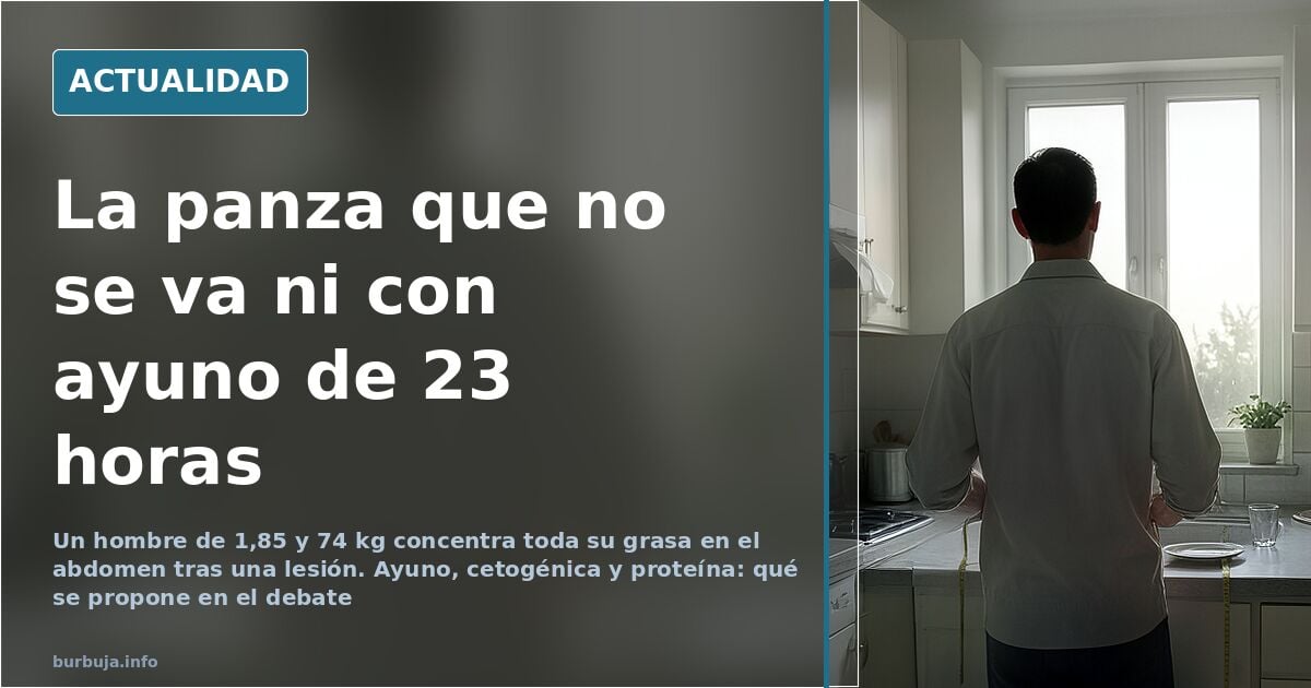 Perder grasa abdominal: el caso de 1,85 y 74 kg