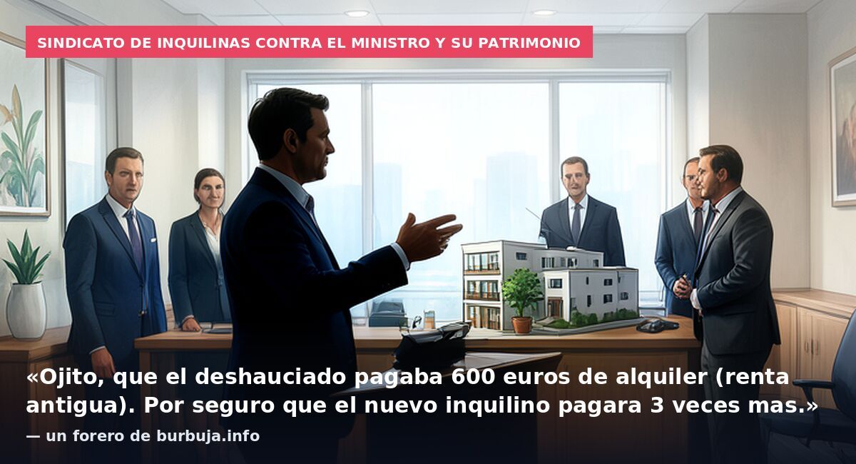 Sindicato de Inquilinas se encara con un ministro del PSOE