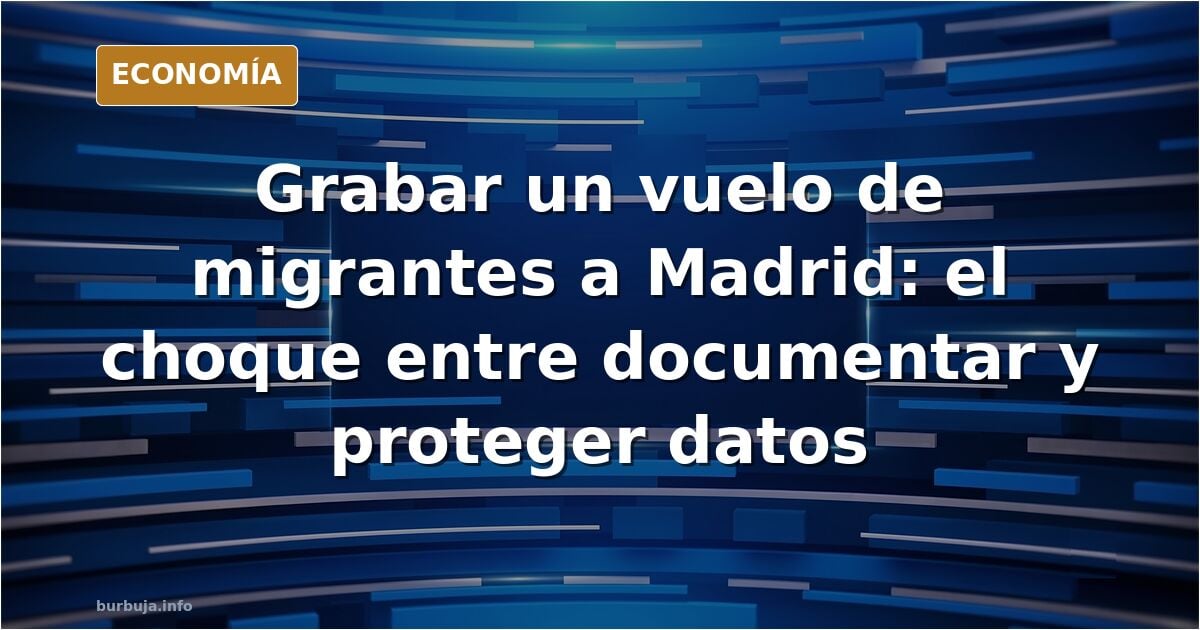 ONG intenta impedir grabar un vuelo con inmigrantes a Madrid