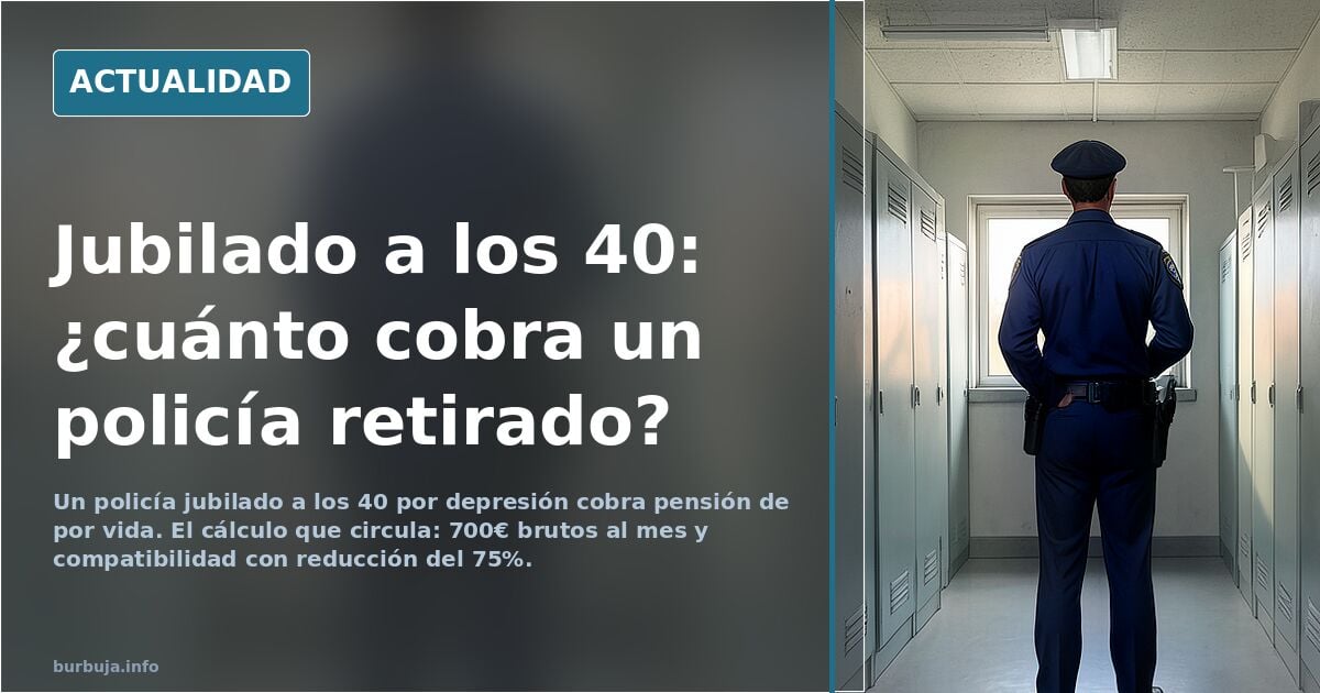 Jubilado a los 40 con pensión: el cálculo que no cuadra