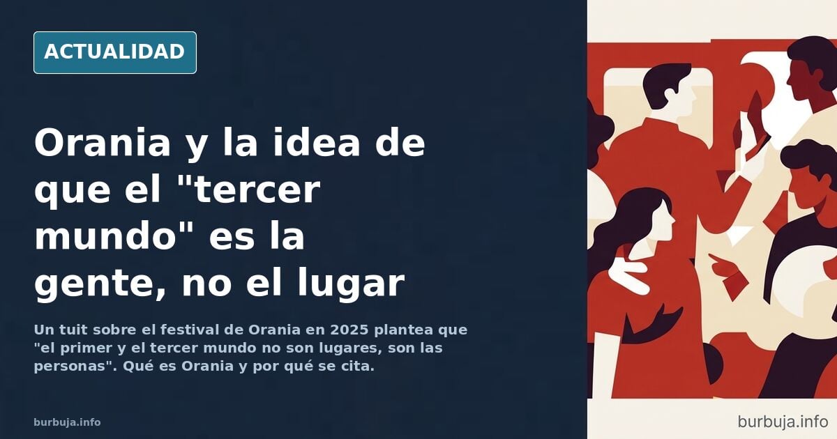 Orania: el tercer mundo no es un lugar, es la gente