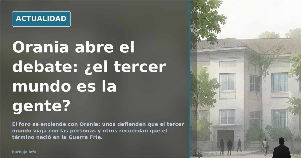 Orania: el tercer mundo no es un lugar, es la gente