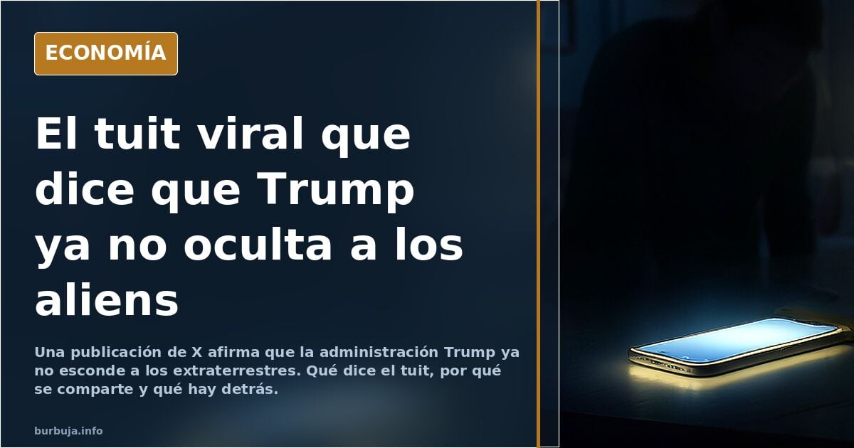 La administración de Trump ni siquiera está tratando de ocultar a los extraterrestres ya, hermano
