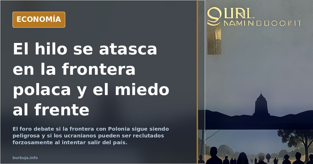 El hilo se atasca en la frontera polaca y el miedo al frente