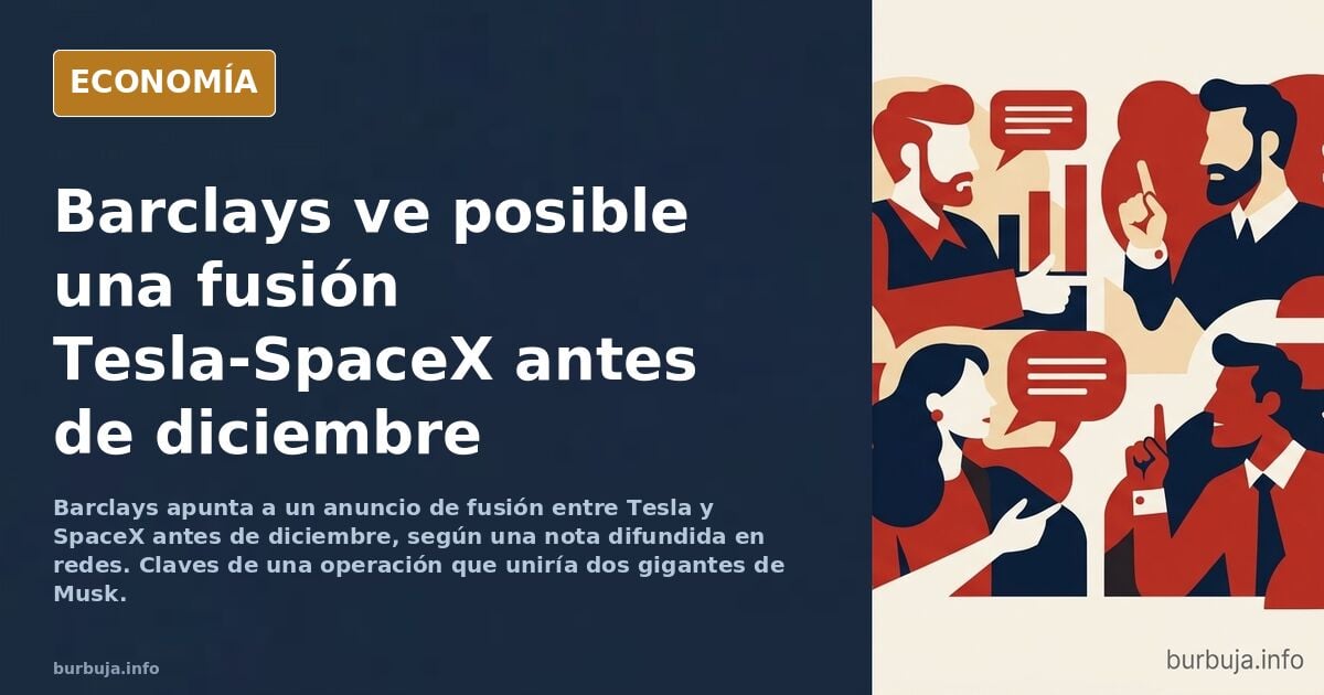 Tesla estudia fusionarse con SpaceX
