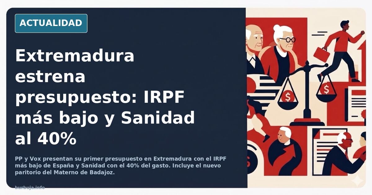 Vox empieza a subir gasto sanidad, bajada IRPF, eliminación chiringuitos