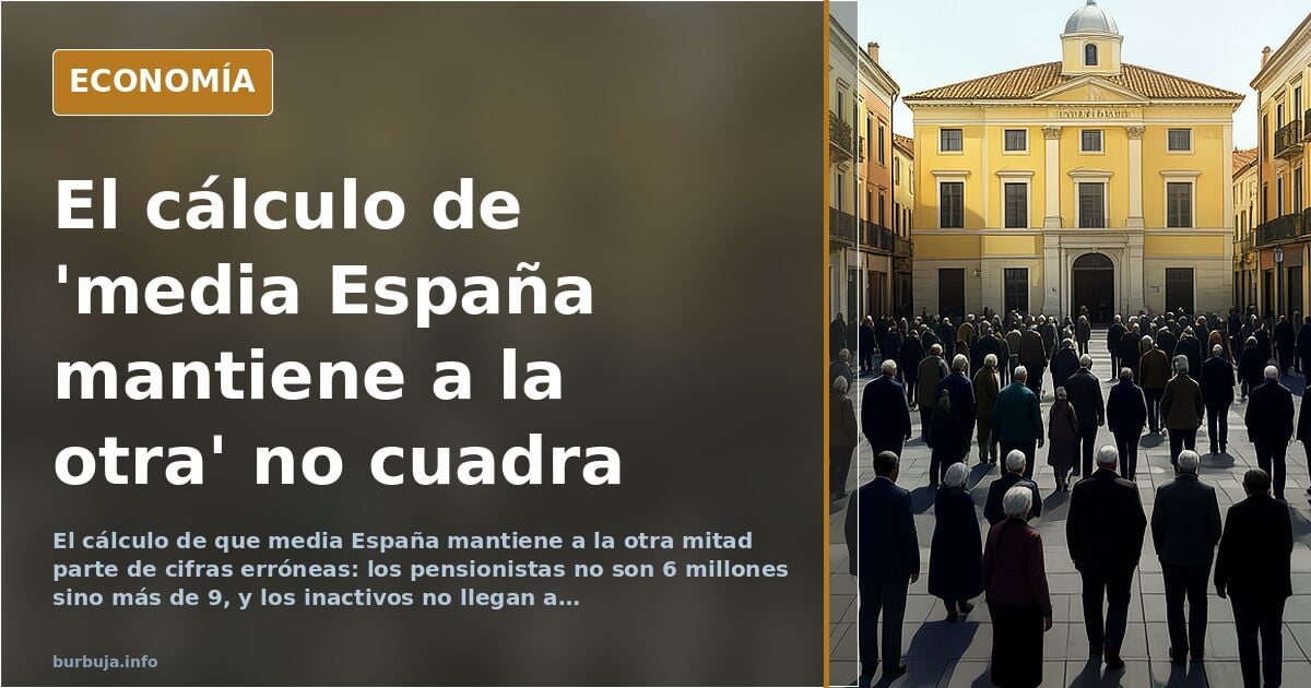Media España mantiene a la otra: el cálculo que no cuadra
