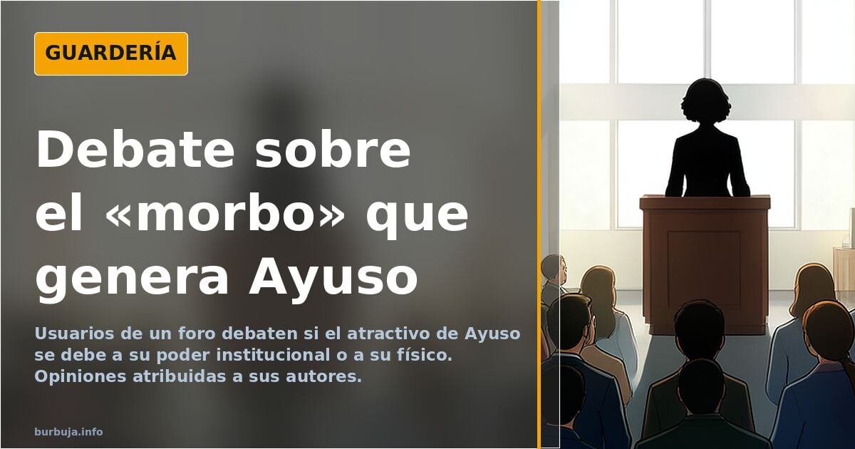 Debate en foro sobre el «morbo» que genera Ayuso