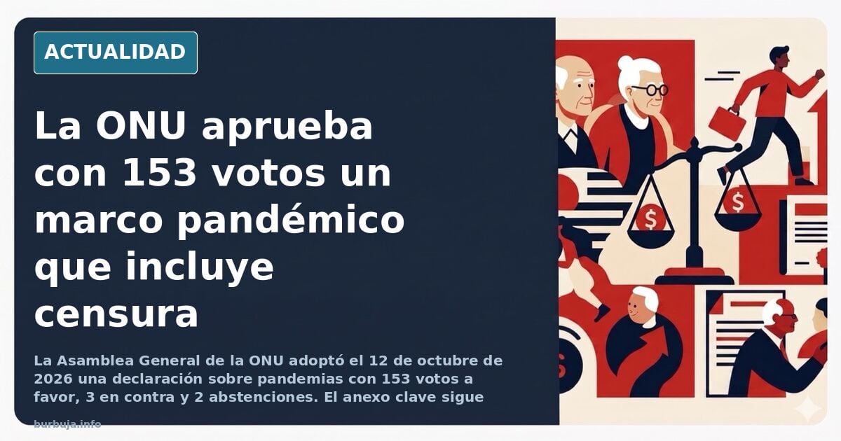 153 estados votan a favor de la declaración de esa época en el 2020 de la que yo le hablo de la ONU