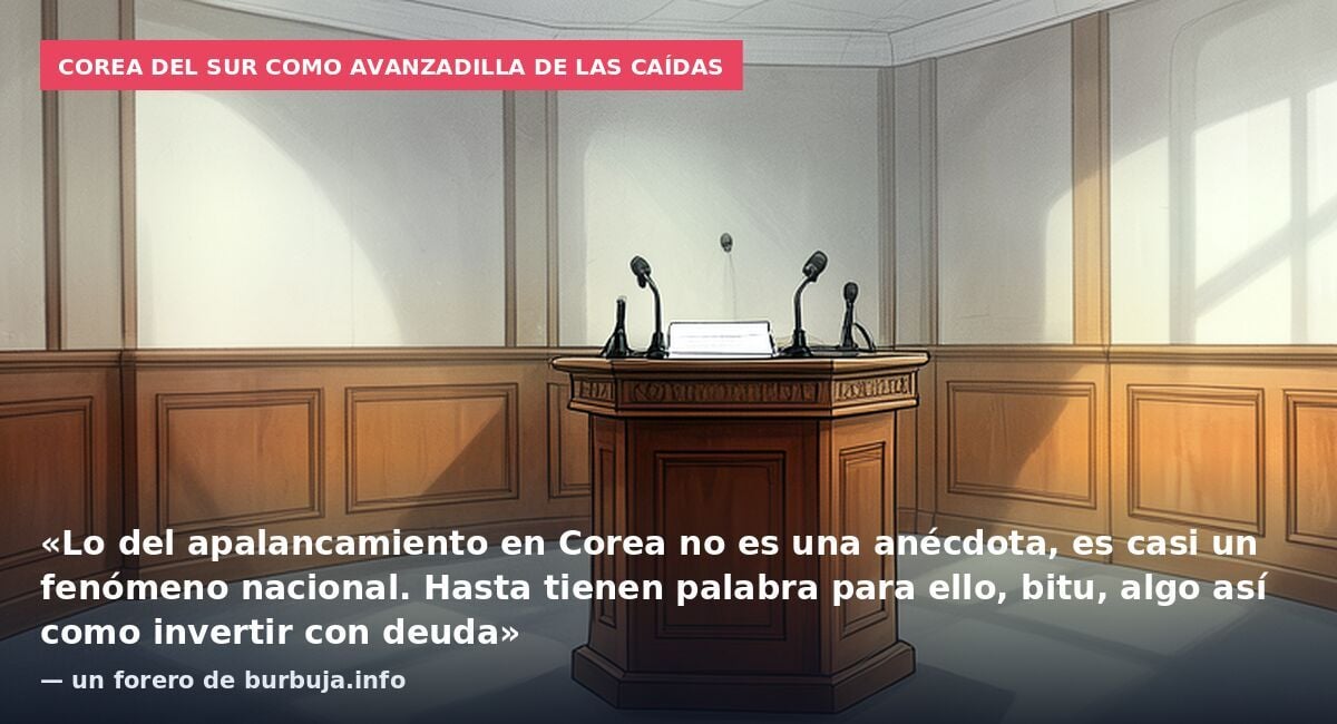 BRUTAL Y URGENTE: El indice surcoreano "KOSPI" ha caído > 21% desde el 1 de Octubre. El primer ministro coreano posteando mensaje evita-suicidios en X