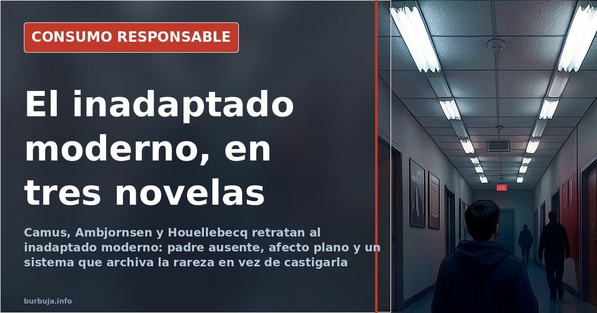 Tres novelas para el que no encaja: Camus, Ambjornsen y Houellebecq
