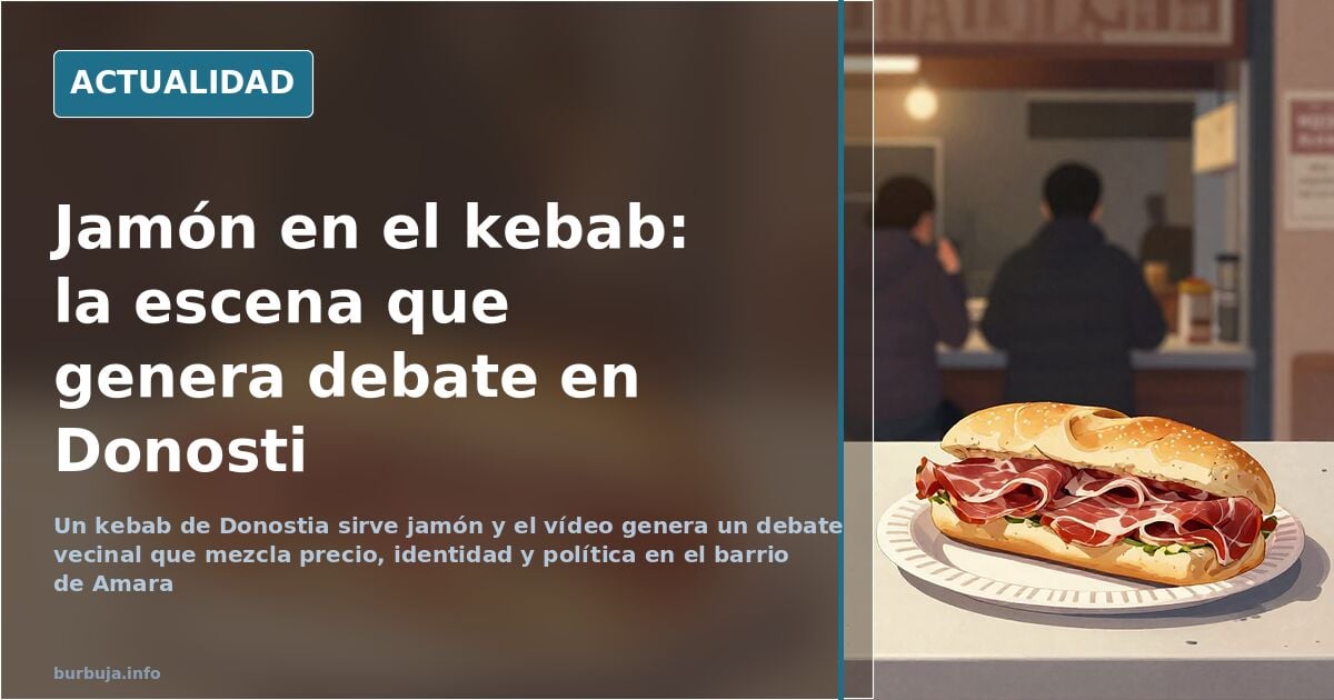 Video of ham dispute at a Donostia kebab shop goes viral