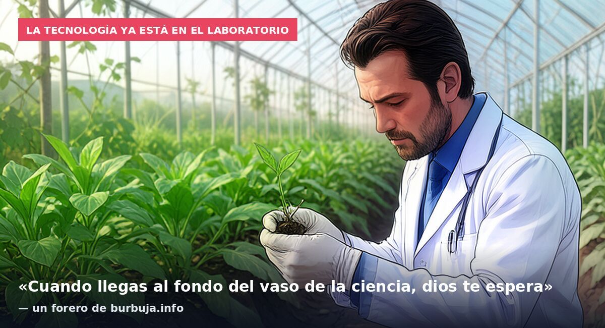 La tecnología ya está en el laboratorio: «Cuando llegas al fondo del vaso de la ciencia, dios te espera» — un forero de burbuja.info