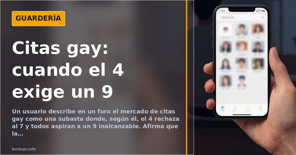 Un usuario afirma que los gays actuales están pirados y viven en un mundo aparte