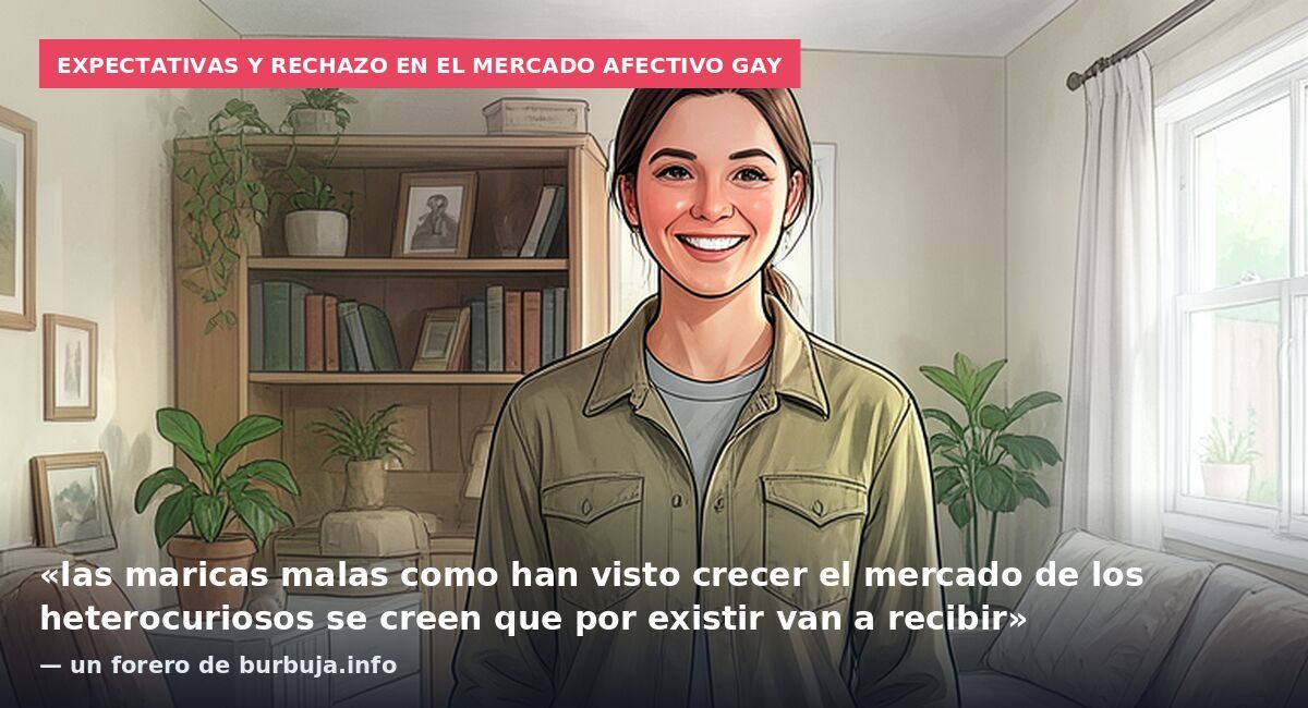 Expectativas y rechazo en el mercado afectivo gay: «las maricas malas como han visto crecer el mercado de los heterocuriosos se creen que por existir van a recibir» — un forero de burbuja.info